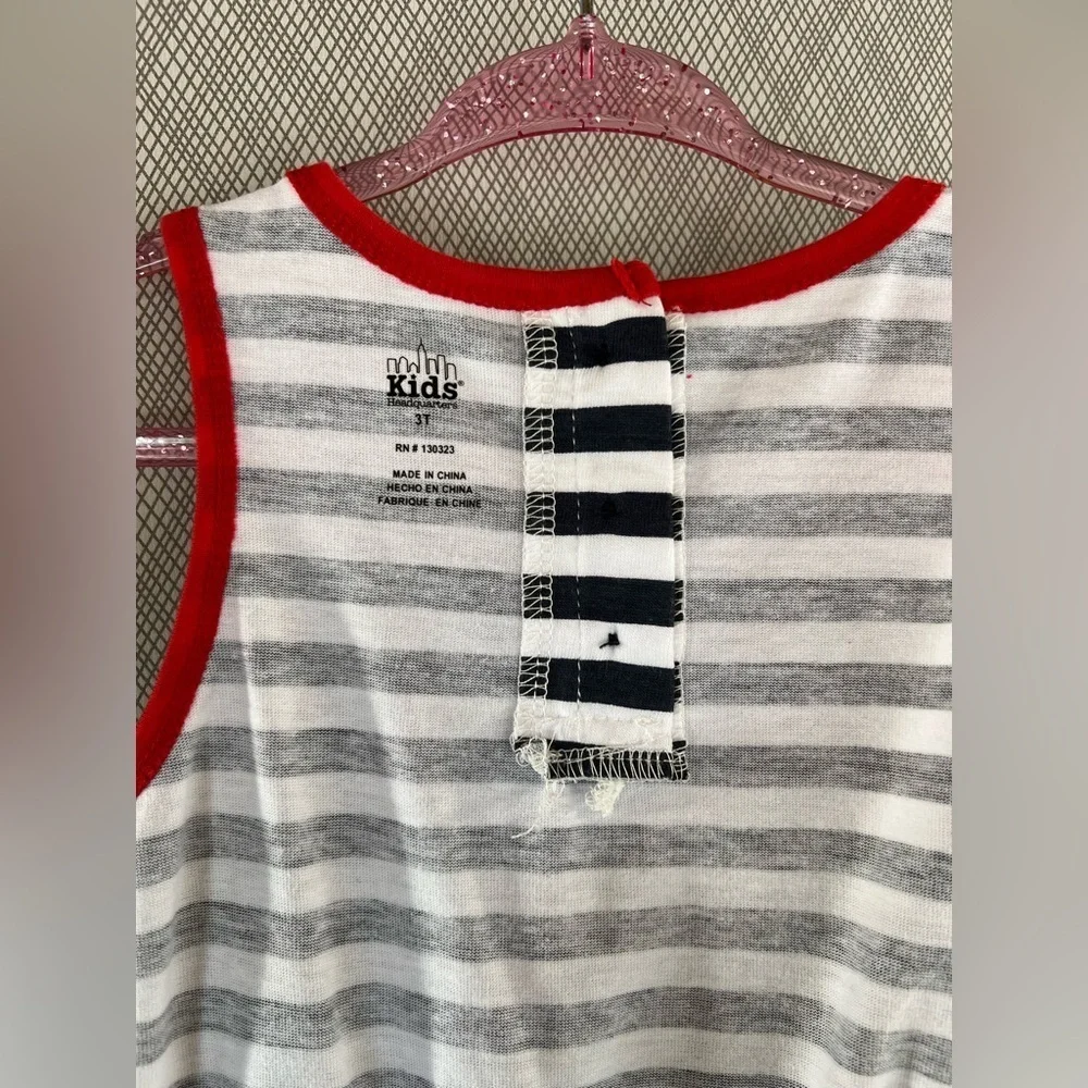 Kids Headquarters - Striped Butterfly Romper (Size 3T)